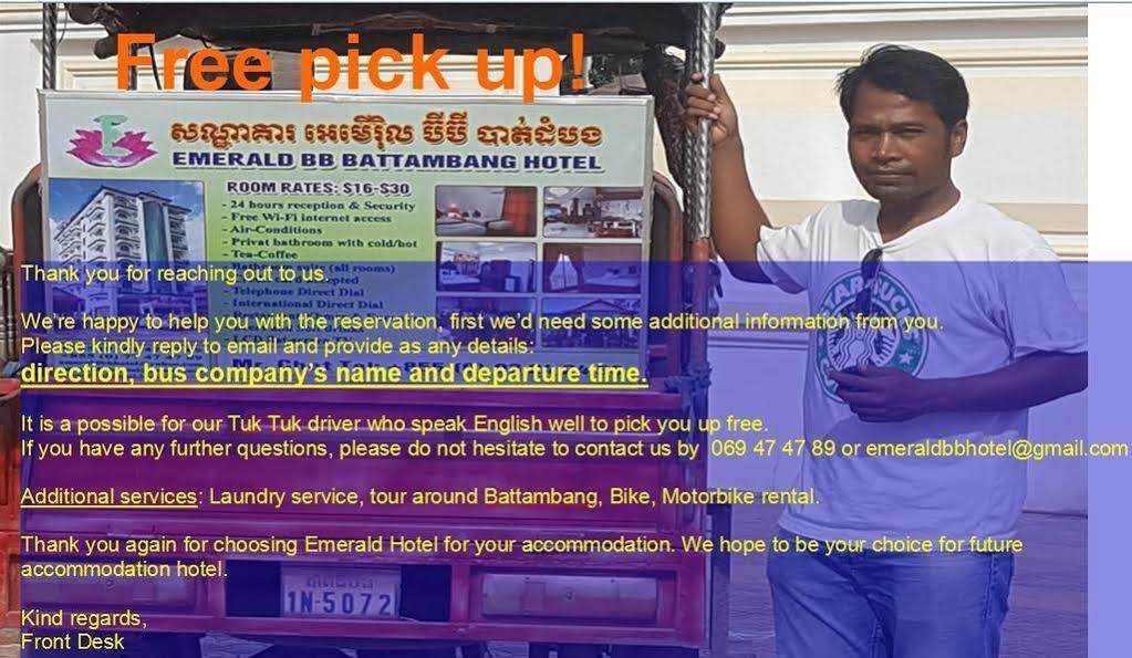 Emerald Bb Battambang Hotel Ngoại thất bức ảnh